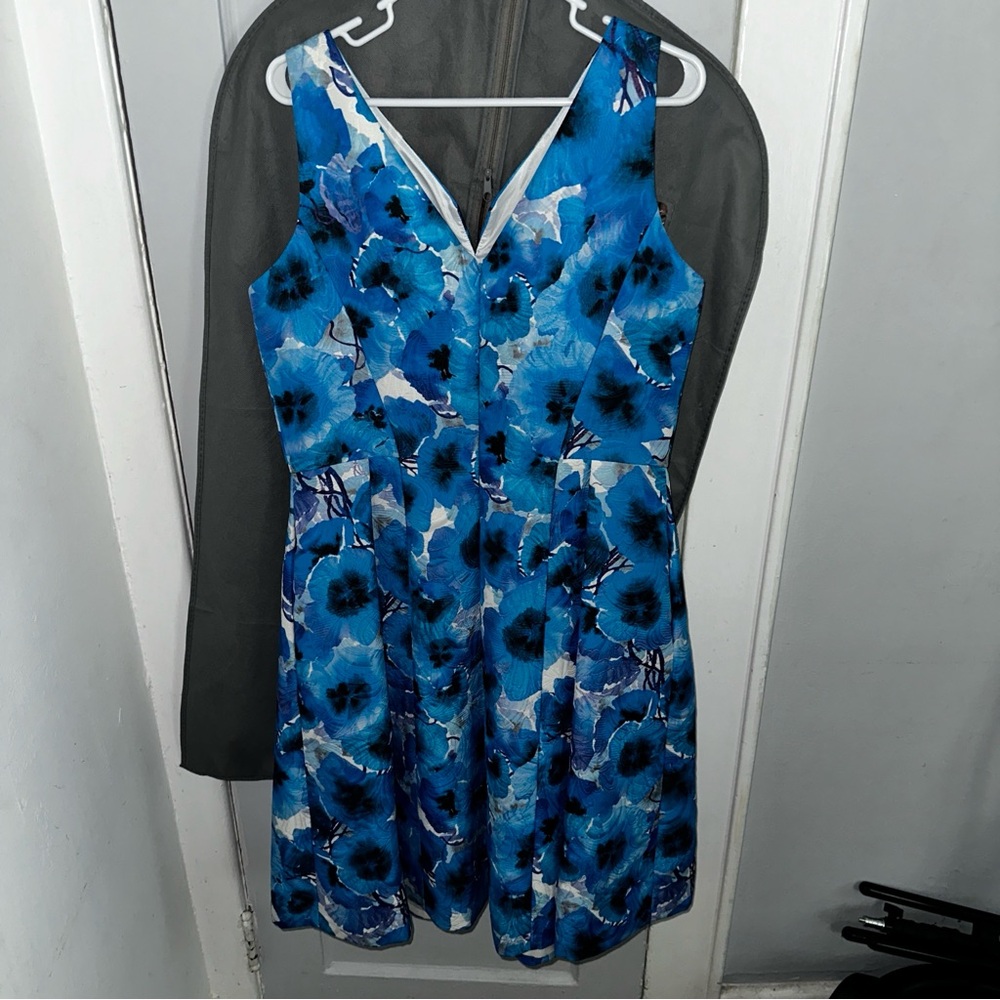 Floral Midi A-Line formal Dress 16